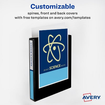 Avery Heavy-Duty View 1 Inch 3 Ring Slant Ring Orchid Binder