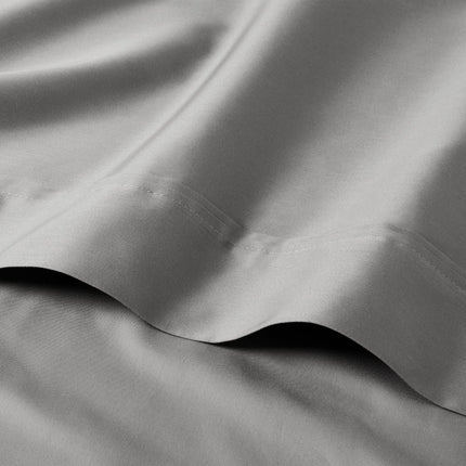 Threshold King Cotton Sateen Flat Sheet 400 Thread Count Gray