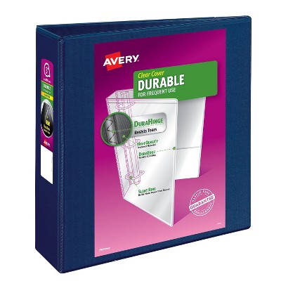 Avery Durable View 3-Ring Binder 3-Inch Slant Rings Blue