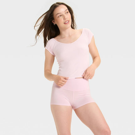 Women's High-Rise Bike Shorts - Wild Fable Light Pink M