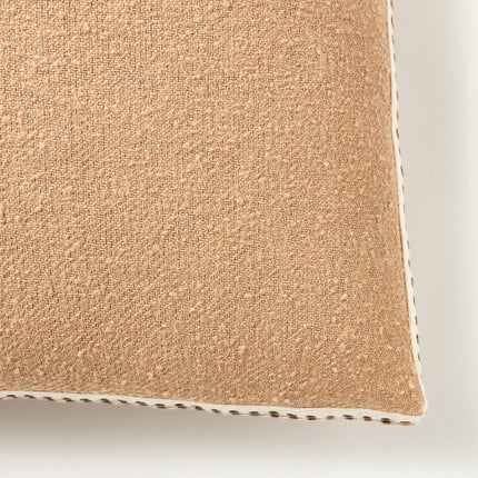 Threshold Oversized Woven Striped Square Throw Pillow Beige