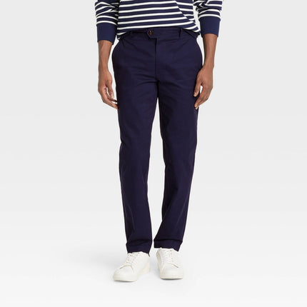 Houston White Adult Straight Trousers - Navy Blue M: Midweight, 32 Inseam"