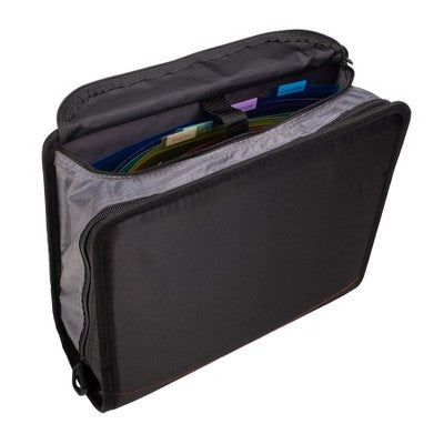 Case-it King Sized 4 Inch D-Ring Zipper Binder 800 Sheet Capacity