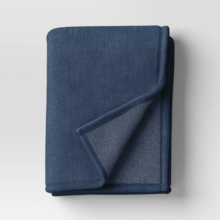 Casaluna Oversized Chunky Knit Bed Throw 50x70in Dark Gray