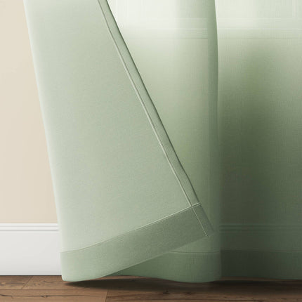 Threshold Farrah Light Filtering Window Curtain Panel 54x63in Sage Green