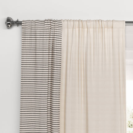 Threshold Farrah Light Filtering Window Curtain Panel 54x84in Cream