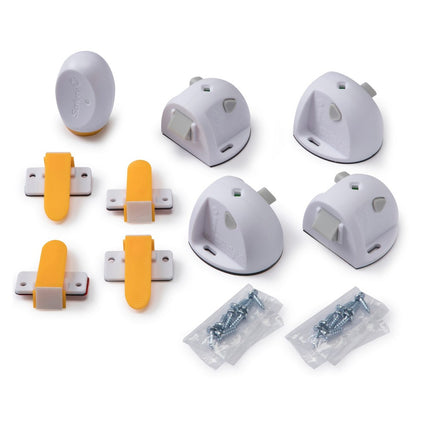 Safety 1st Adhesive Magnetic Lock System, 4 Locks And 1 Key White