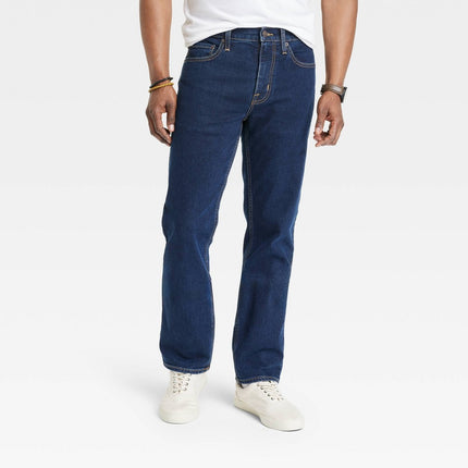 Men's Straight Fit Jeans - Goodfellow & Co™ Navy Denim 32x30