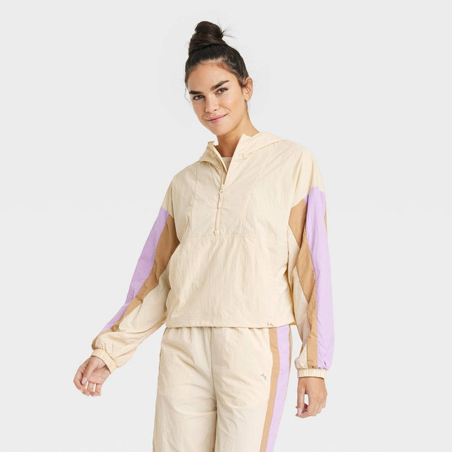 Women's Pullover Windbreaker - JoyLab Ivory XXL
