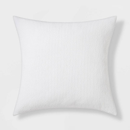 Threshold Euro Washed Waffle Weave Throw Pillow