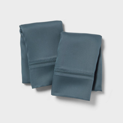 Threshold 320 Thread Count Cool TENCEL Pillowcase Standard Gray 2-Pack
