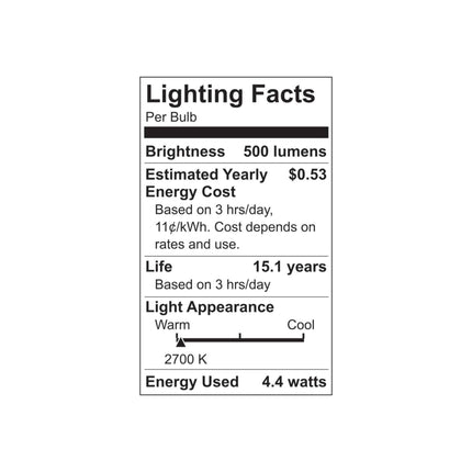GE 3pk 60W Color Select LED Decorative Light Bulbs Clear