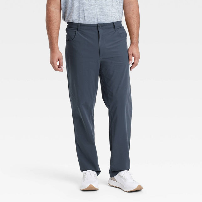 Men's 360 Lifestyle BIg 5-Pocket Golf Pant - All In Motion Navy Blue 42x30: Moisture Wicking, Quick Dry, Midweight