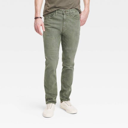 Men's Lightweight Colored Slim Fit Jeans - Goodfellow & Co™ Light Green 32x34