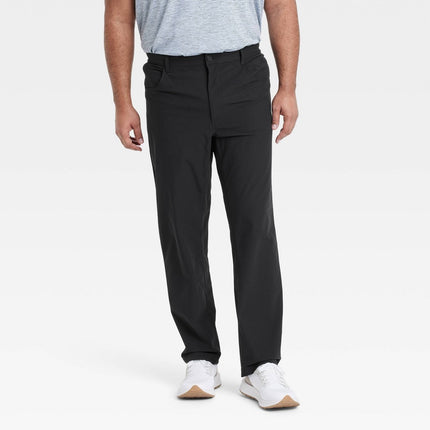 Men's 360 Lifestyle BIg 5-Pocket Golf Pant - All In Motion Black 36x34: Moisture Wicking, UPF 50+