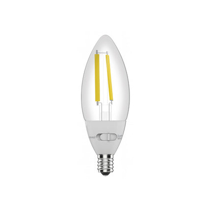 GE 3pk 60W Color Select LED Decorative Light Bulbs Clear