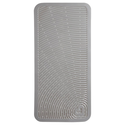 Munchkin Soft Spot Baby Bath Mat for Tub, Cushioned Bathtub Mat for Toddlers and Kids, 36"x17", Grey White
