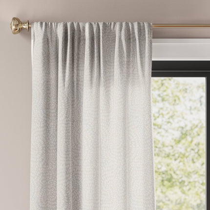 54"x84" Light Filtering Printed Farrah Curtain Panel Off White - Threshold: Botanical Floral, UV Protection, OEKO-TEX Certified