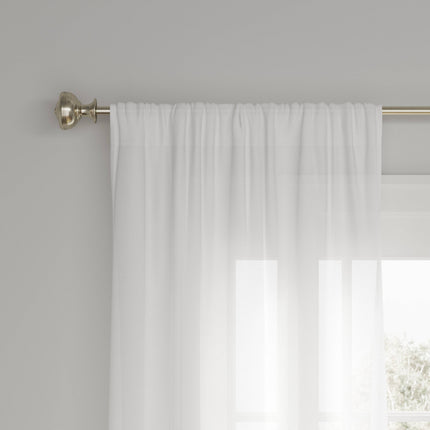 Threshold Farrah Light Filtering Window Curtain Panel 54x84in Cream