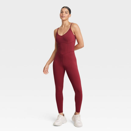 Women's Corset Bodysuit - JoyLab Wine Red L