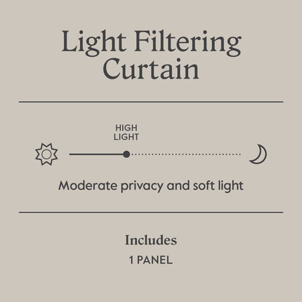 Threshold Farrah Light Filtering Window Curtain Panel 54x63in Sage Green
