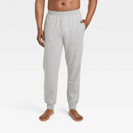 Men's Cotton Modal Knit Jogger Pajama Pants - Goodfellow & Co™ Heathered Gray M