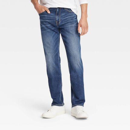 Men's Straight Fit Jeans - Goodfellow & Co™ Dark Blue Wash 30x32