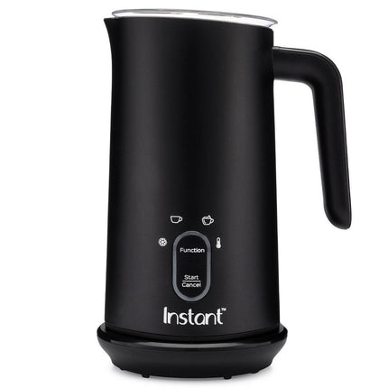 Instant Pot Milk Frother, 4-in-1 Electric Milk Steamer, 10oz/295ml Automatic Hot and Cold Foam Maker and Milk Warmer for Latte, Cappuccinos, Macchiato, From the Makers of Instant 500W, Black Black