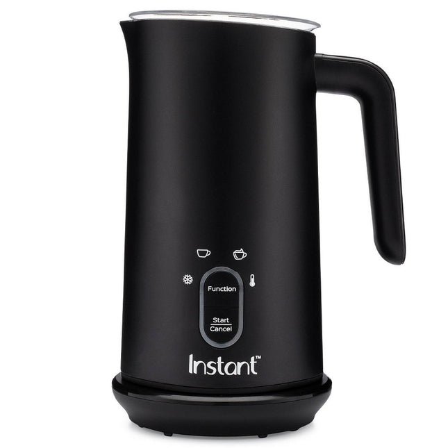 Instant Pot Milk Frother, 4-in-1 Electric Milk Steamer, 10oz/295ml Automatic Hot and Cold Foam Maker and Milk Warmer for Latte, Cappuccinos, Macchiato, From the Makers of Instant 500W, Black Black