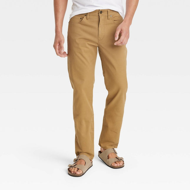 Men's Slim Five Pocket Pants - Goodfellow & Co™ Brown 32x30