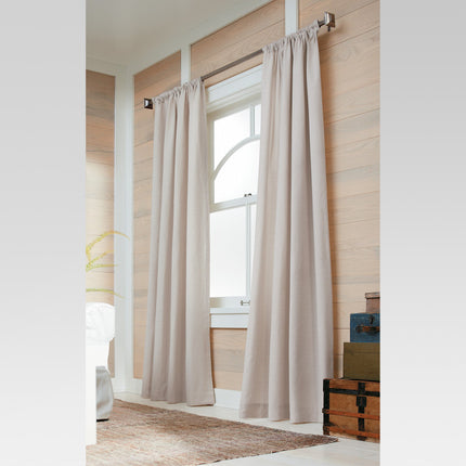 Threshold Farrah Light Filtering Window Curtain Panel 54x84in Cream
