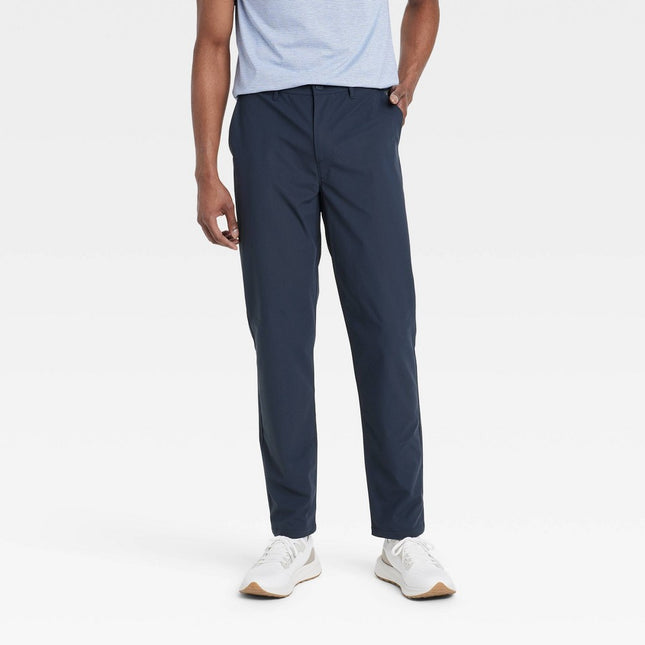 Men's 360 Lifestyle Trouser Pants - All In Motion Dark Blue 34x30: Moisture Wicking, Quick Dry, UPF 50+