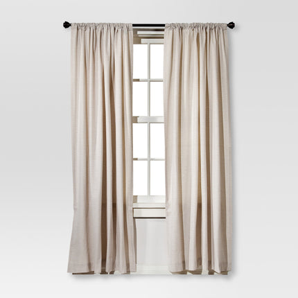 Threshold Farrah Light Filtering Window Curtain Panel 54x84in Cream