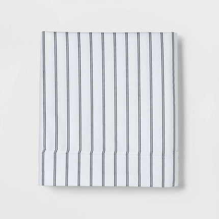 Threshold King Cotton Sateen Flat Sheet 400 Thread Count Gray