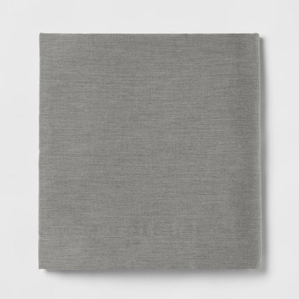 Queen Easy Care Cotton Blend Sateen Flat Sheet Gray - Room Essentials: 225 Thread Count, Gender Neutral, OEKO-TEX Certified