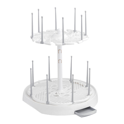 Munchkin® High Capacity Drying Rack for Baby Bottles and Accessories, White Pink