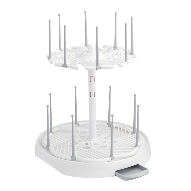 Munchkin® High Capacity Drying Rack for Baby Bottles and Accessories, White Pink