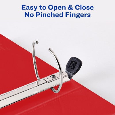 Avery Heavy-Duty Red 3 Inch View Binder With EZD Rings