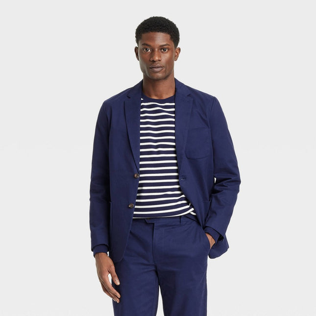 Houston White Adult Casual Fit Blazer - Navy Blue S