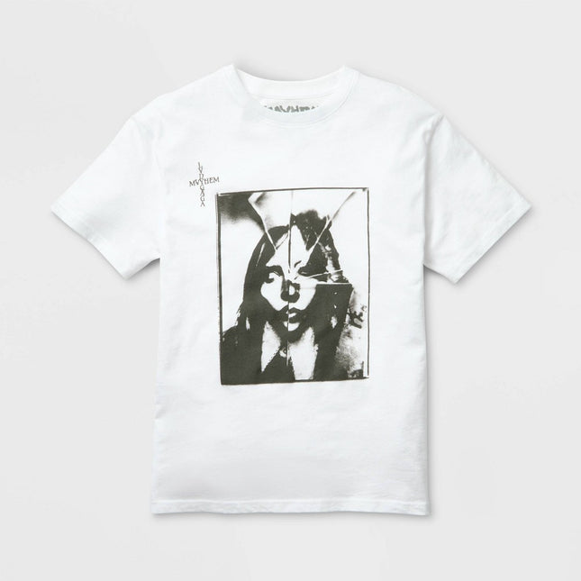 Women's Lady Gaga MAYHEM Short Sleeve Graphic T-Shirt - White M: Casual Cotton Crew Neck Pullover