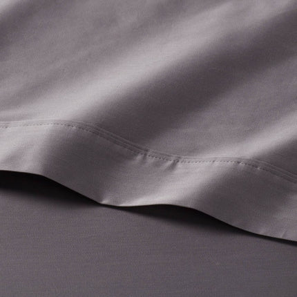 Threshold King Cotton Sateen Flat Sheet 400 Thread Count Gray