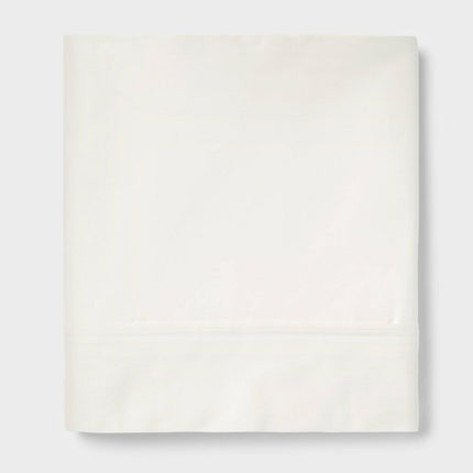 Threshold King Cotton Sateen Flat Sheet 400 Thread Count Gray