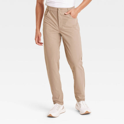 Men's 360 Lifestyle 5-Pocket Golf Pant - All In Motion Tan 32x32: Midweight, Moisture Wicking, Quick Drying, Machine Washable