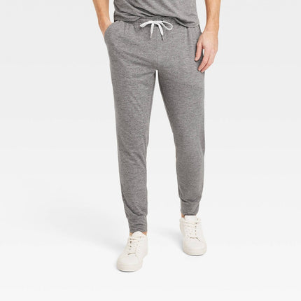 Men's Soft Stretch Jogger Pants - All In Motion™ Heathered Black XXL: Recycled Polyester, Moisture Wicking