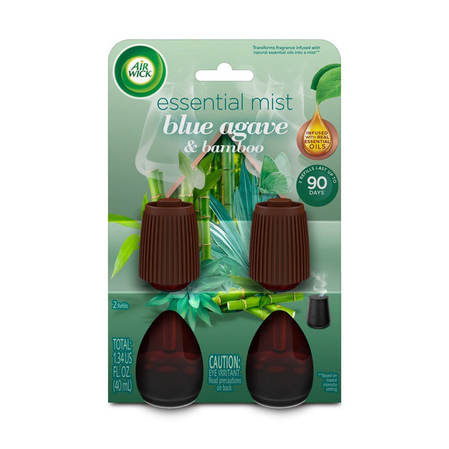 Air Wick Essential Mist Twin Refill Blue Agave & Bamboo 2 ct.