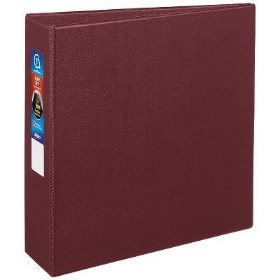 Avery Heavy-Duty 3-Inch 3-Ring Binder with One Touch EZD Rings Maroon