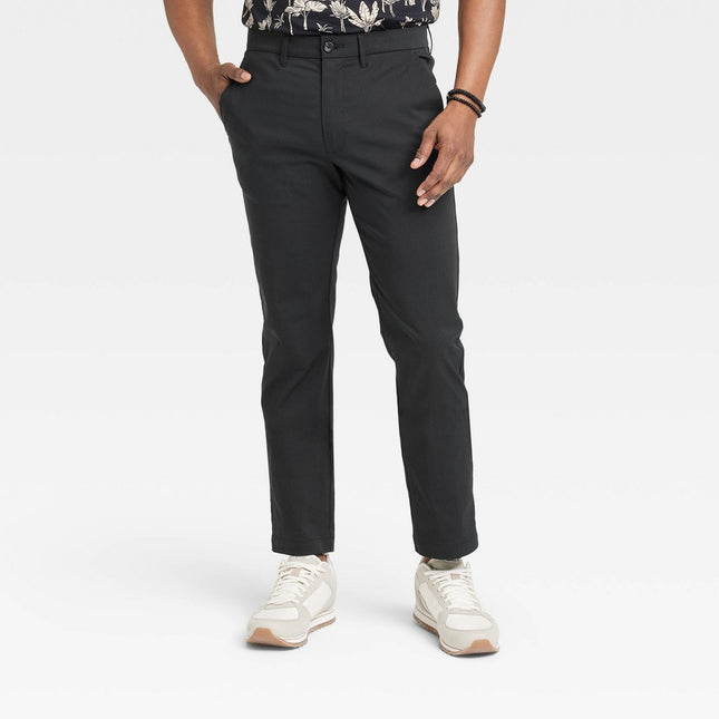 Men's Slim Fit Tech Chino Pants - Goodfellow & Co™ Black 34x32