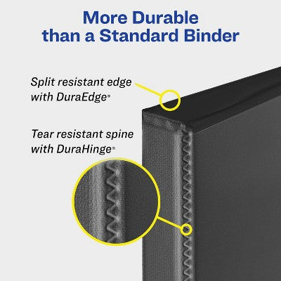 Avery Heavy-Duty 3-Inch 3-Ring Binder with One Touch EZD Rings Maroon