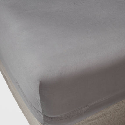 Threshold 400 Thread Count Sateen Fitted Sheet California King Classic Gray