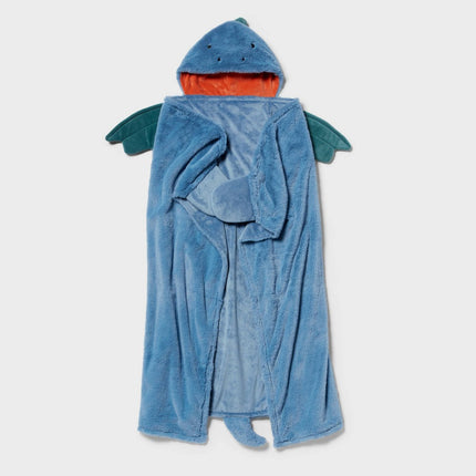 Dragon Kids' Hooded Blanket - Pillowfort: Faux Fur, 40x50, OEKO-TEX Certified, Recycled Polyester